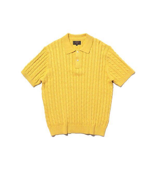 BEAMS PLUS「Knit Polo Cable」|ポロシャツ|