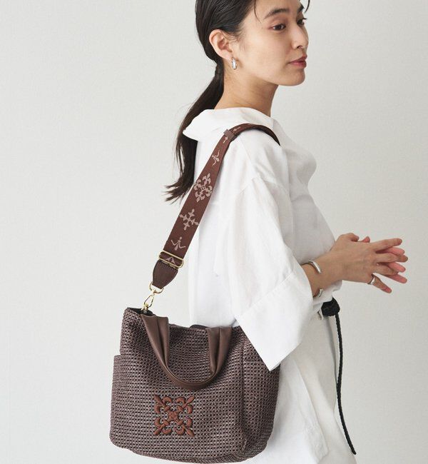  「【Souffle TOTE】ナイロンラフィア2WAYトートバッグ」|トートバッグ|