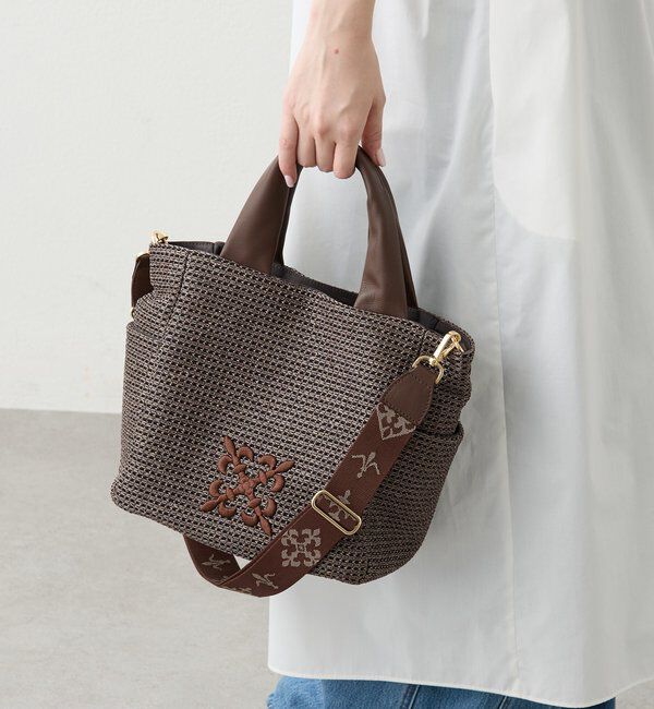  「【Souffle TOTE】ナイロンラフィア2WAYトートバッグ」|トートバッグ|