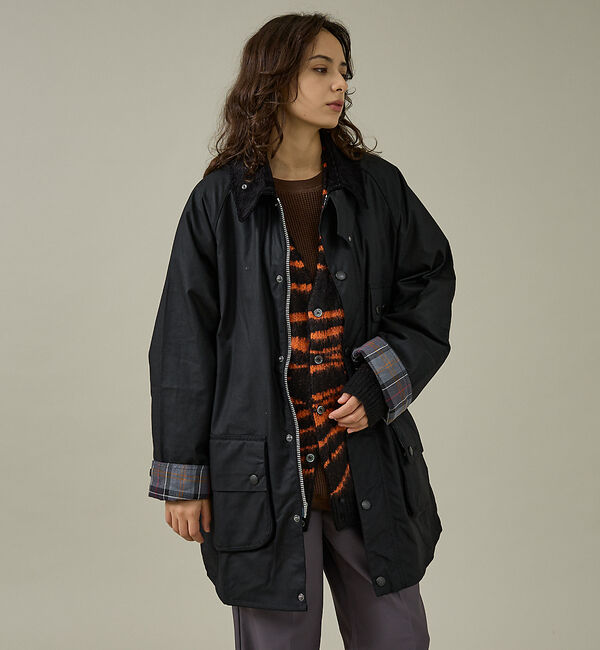 ABAHOUSE「【Barbour / バブアー】SOLWAY / ソルウェイ ワックスジャケット」|ブルゾン・スタジャン|ブラック