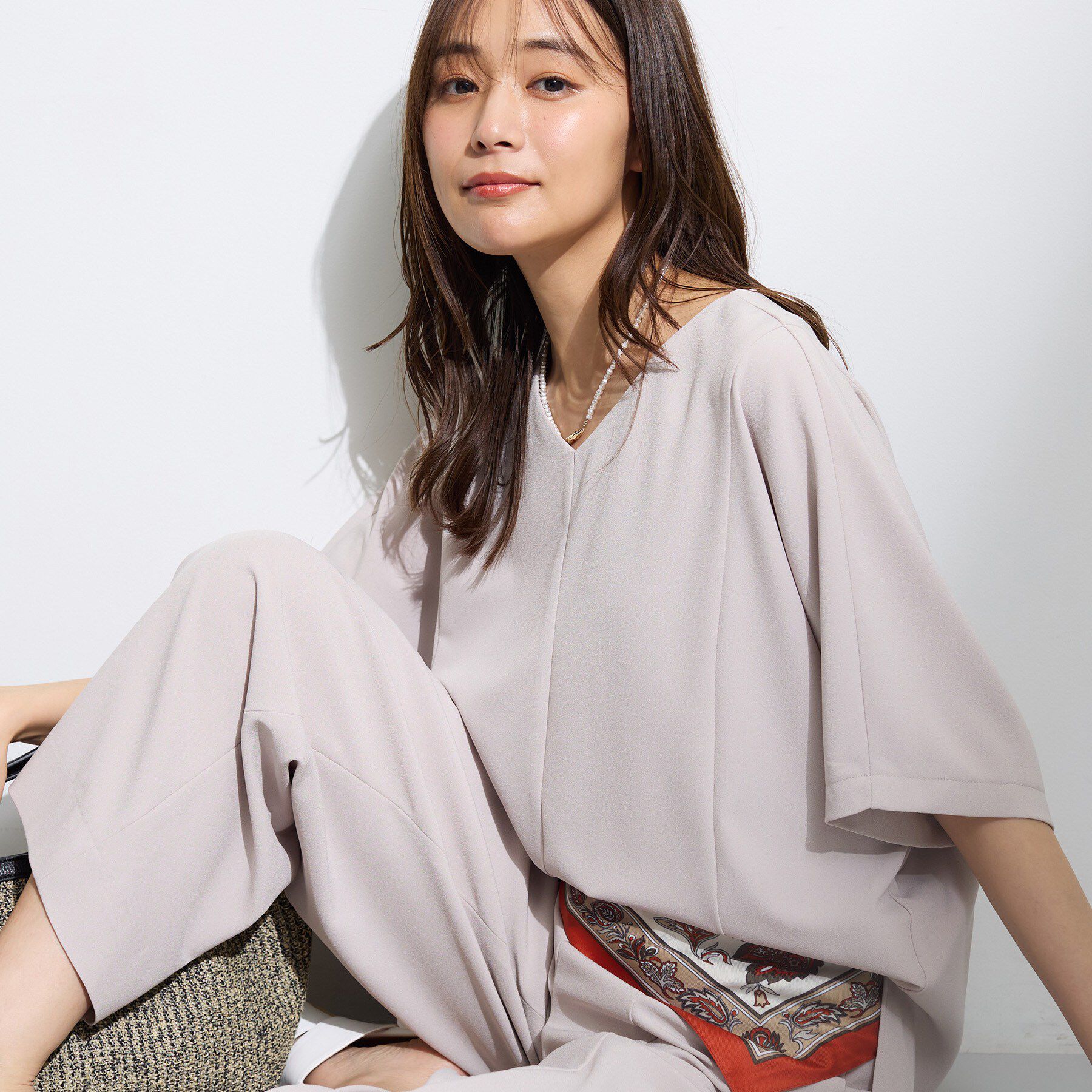 INDIVI「【着る日傘】ドルマントップス」|シャツ・ブラウス|グレージュ(050)