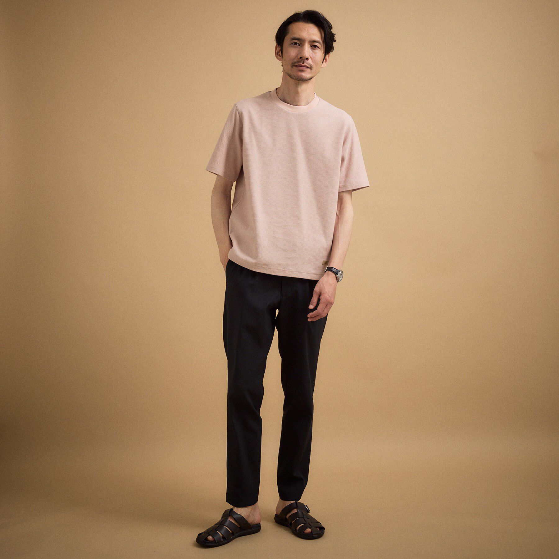 TAKEO KIKUCHI「【抗菌防臭】メランジ クルーネック プルオーバー」|Tシャツ・カットソー|