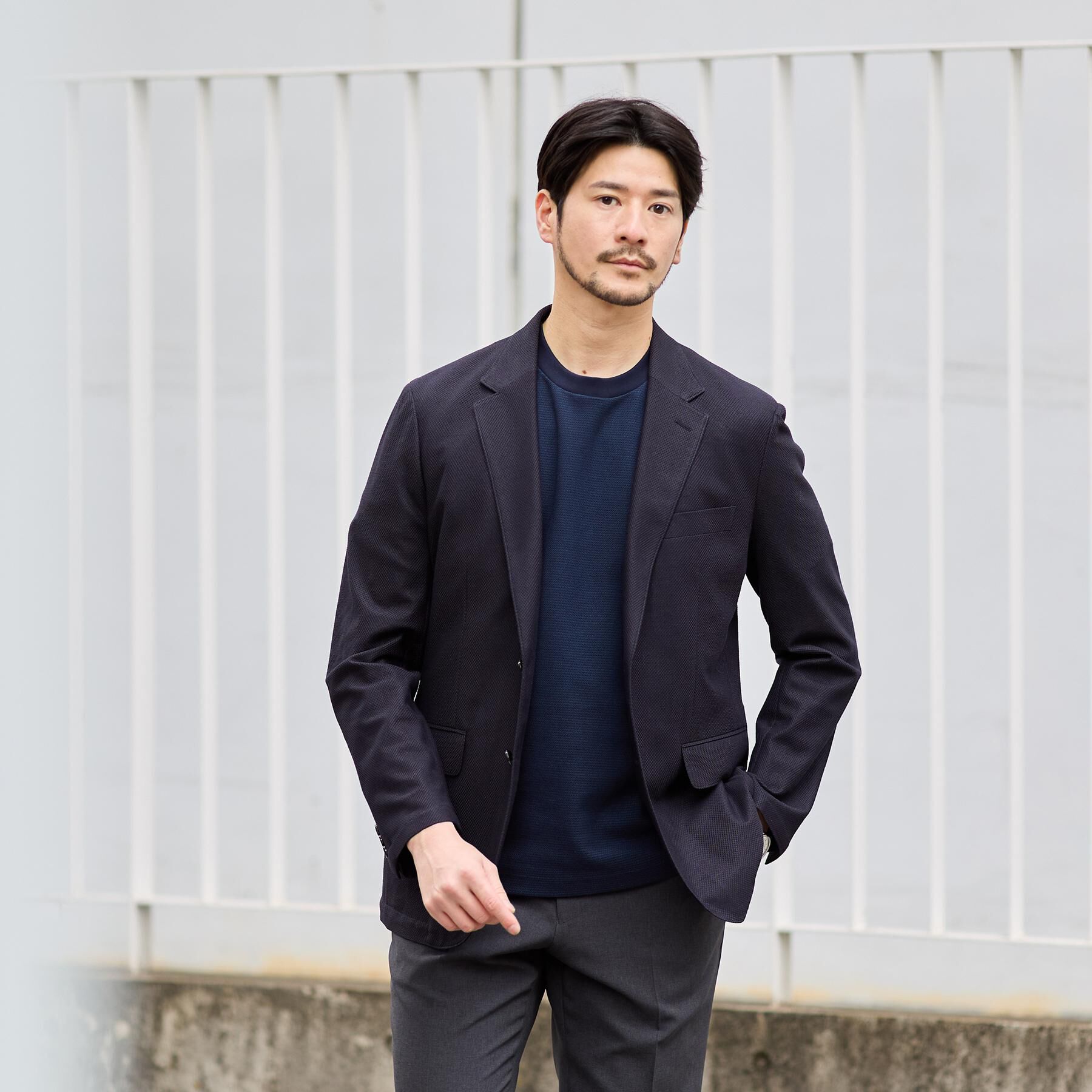 TAKEO KIKUCHI「【抗菌防臭】メランジ クルーネック プルオーバー」|Tシャツ・カットソー|