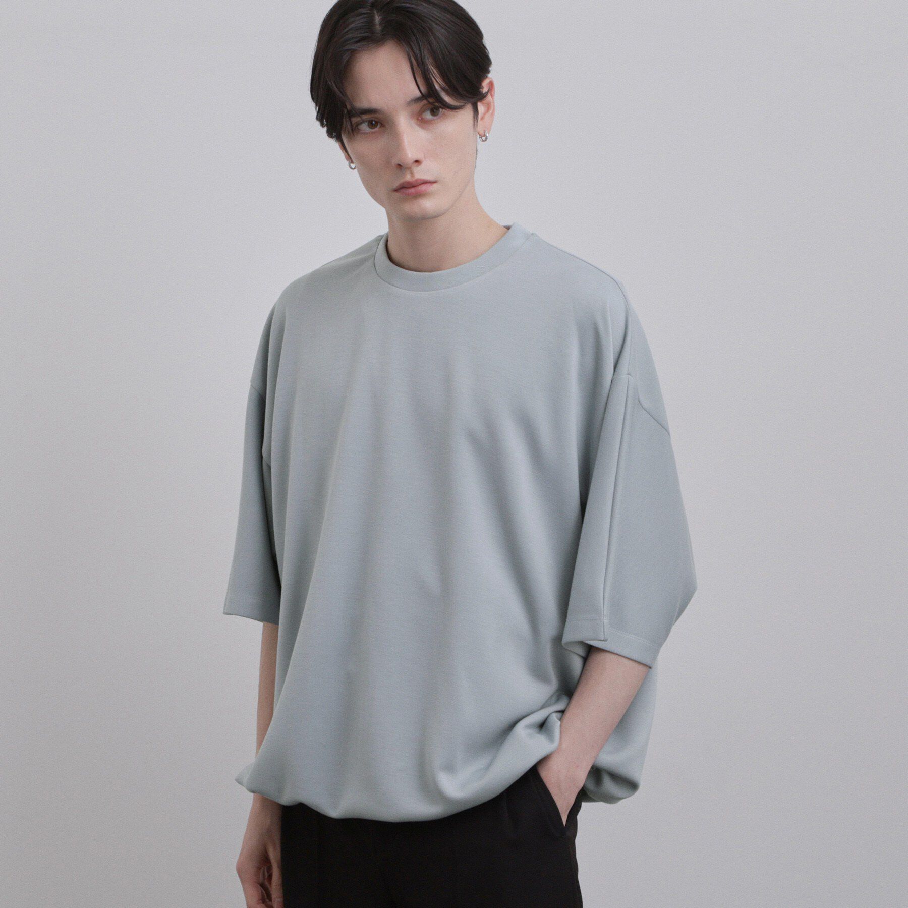tk.TAKEO KIKUCHI「【昨年売上NO.1】マシュマロドルマンカットソー/柔らか/ふわふわタッチ」|Tシャツ・カットソー|ブルー(091)