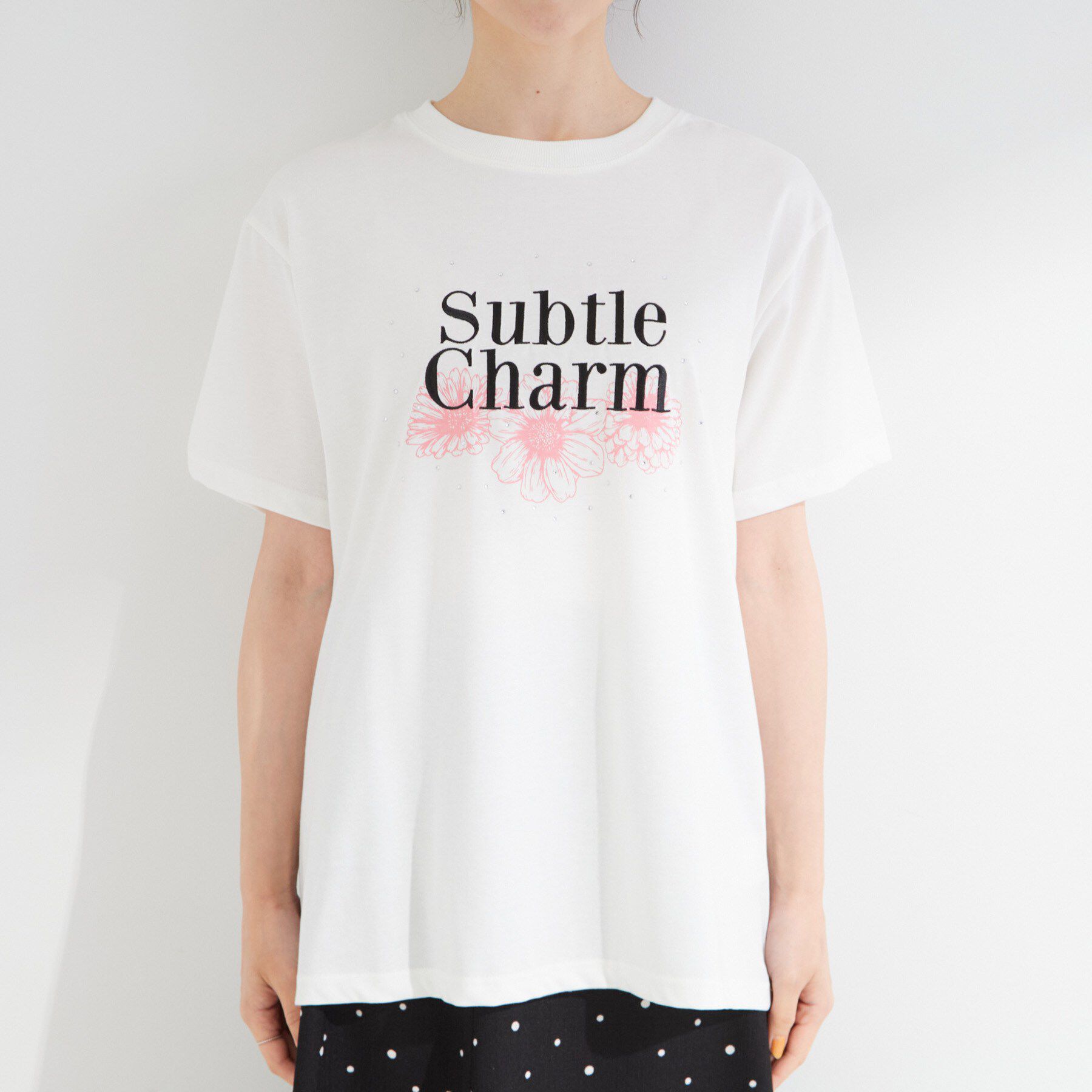 SHOO･LA･RUE「【ひんやり/S-LL】選べる4柄　デイリー使いにぴったりなアソートTシャツ」|Tシャツ・カットソー|