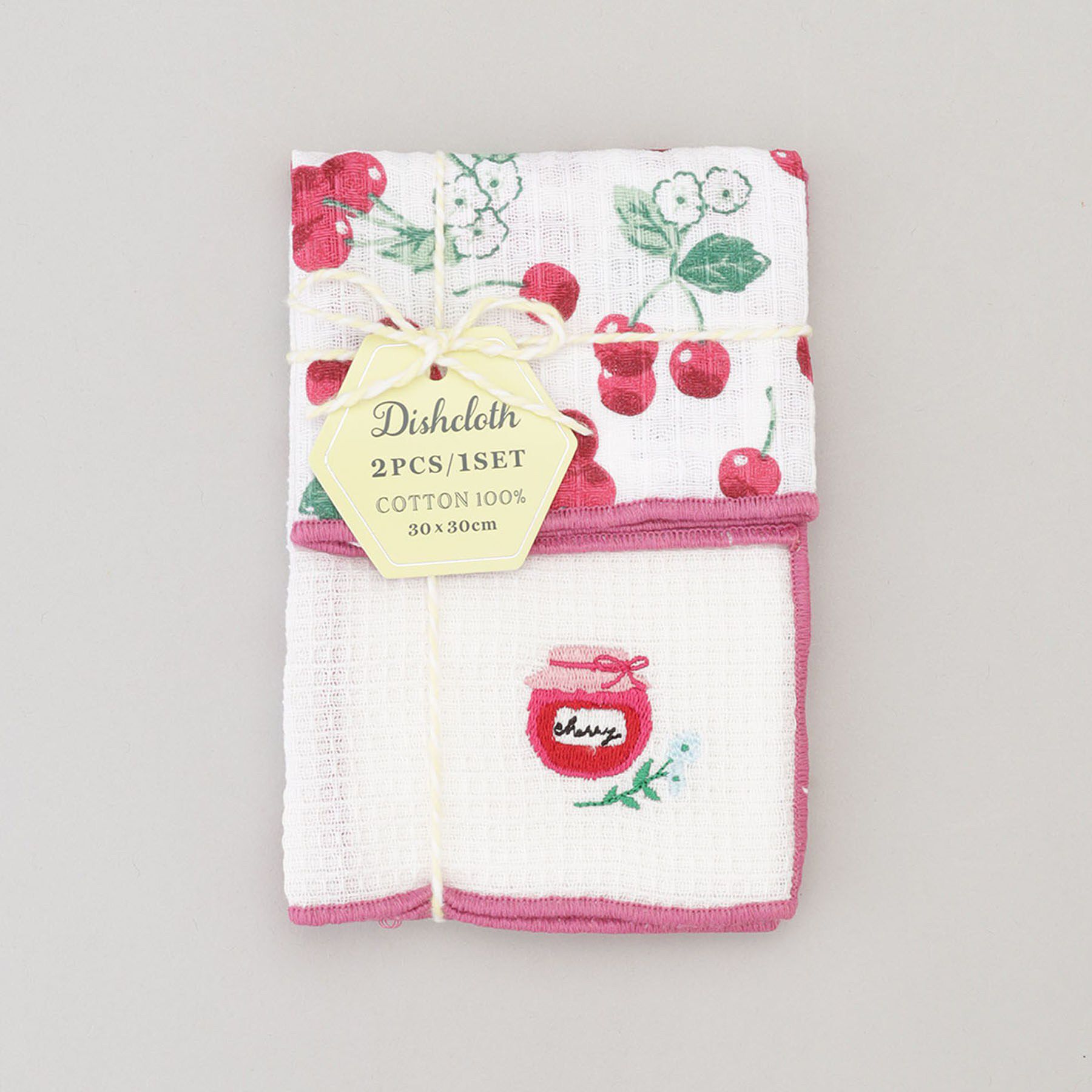 212 KITCHEN STORE「ディッシュクロス2P チェリージャム PK」|食器・キッチングッズ|
