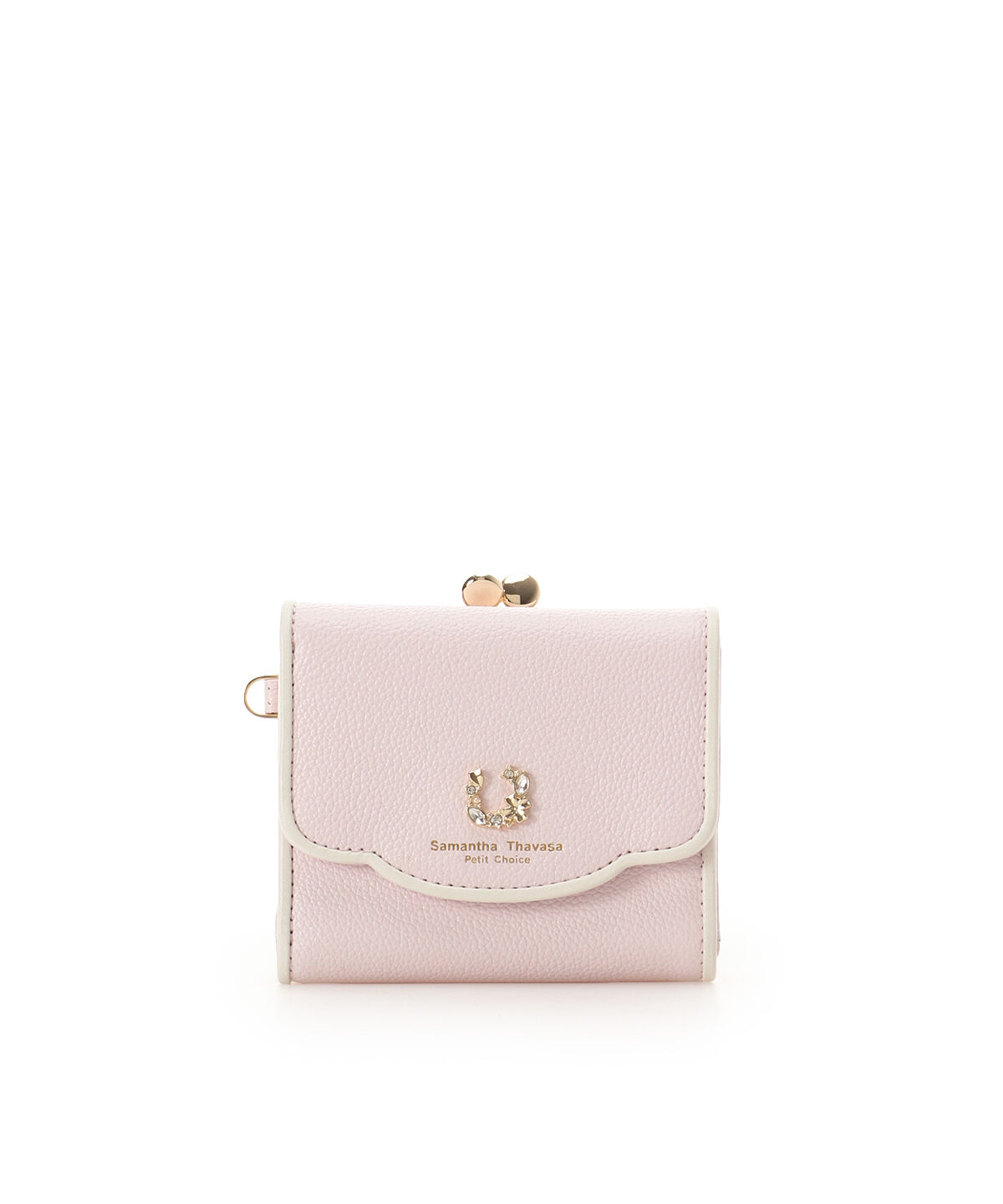 Samantha Thavasa Petit Choice「フープラインビジュー 折財布」|財布|ピンク