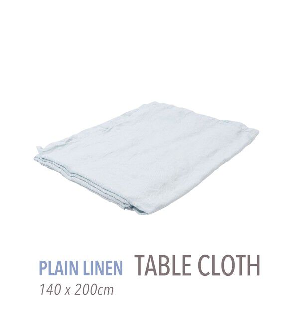 TOMORROWLAND HOME「プレーンリネン テーブルクロス（140cm X 200cm）」|食器・キッチングッズ|63 ライトブルー