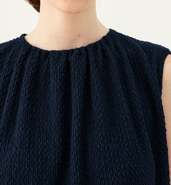 Ballsey「コットンシアートリコット ギャザーショートブラウス」|Tシャツ・カットソー|