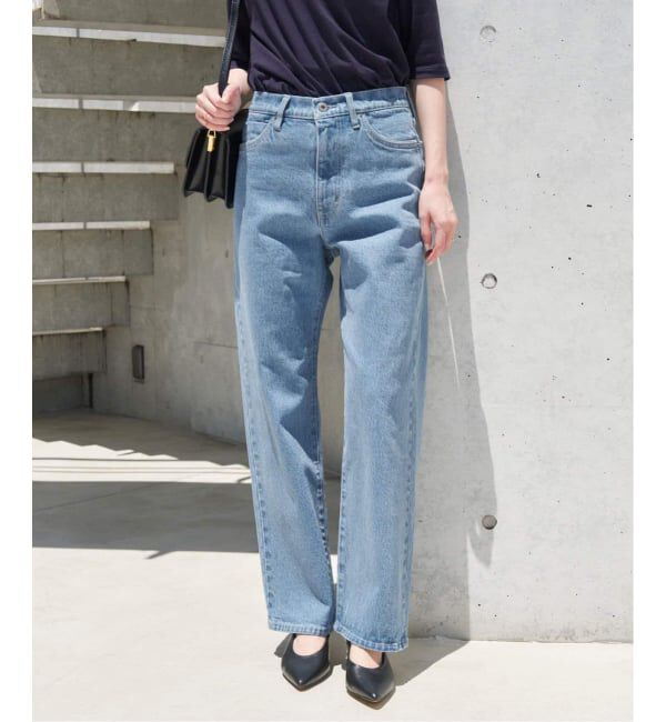 SLOBE IENA「《4サイズ展開/追加予約》LE DENIM ストレートデニムパンツ」|デニム|