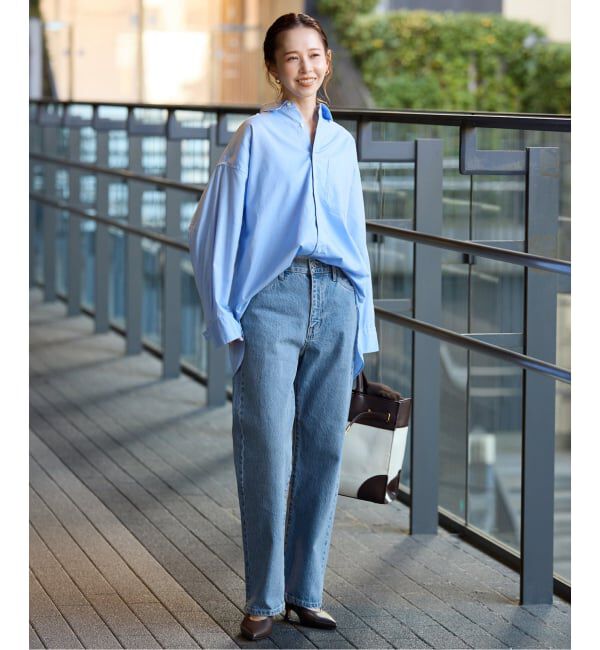 SLOBE IENA「《4サイズ展開/追加予約》LE DENIM ストレートデニムパンツ」|デニム|