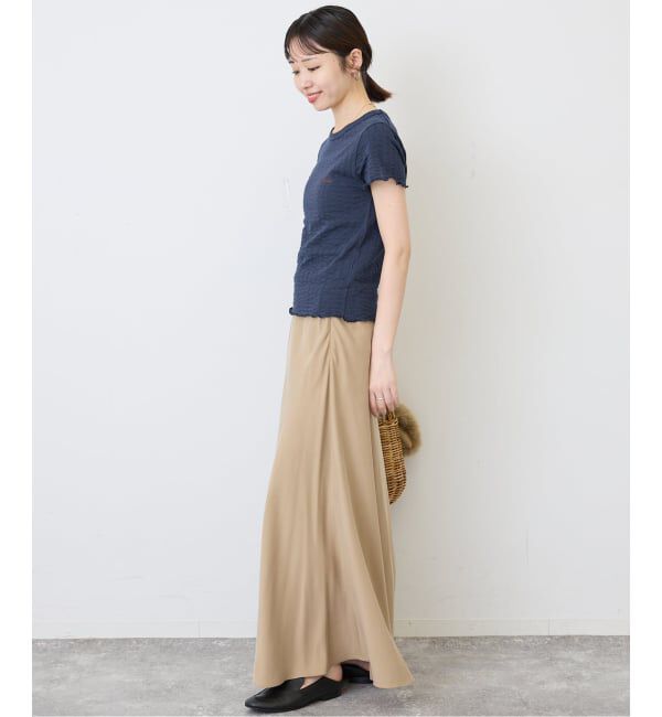 SLOBE IENA「アイレットリブ 刺しゅうTEE」|Tシャツ・カットソー|