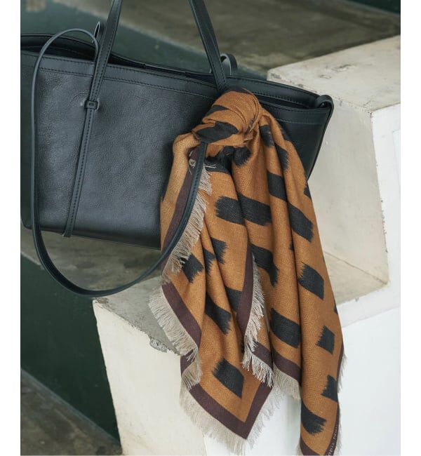 VERMEIL par iena「《予約》Tapis Noir タピス ノワール Wool Small Gwen スカーフ」|バンダナ・スカーフ|その他カラー A