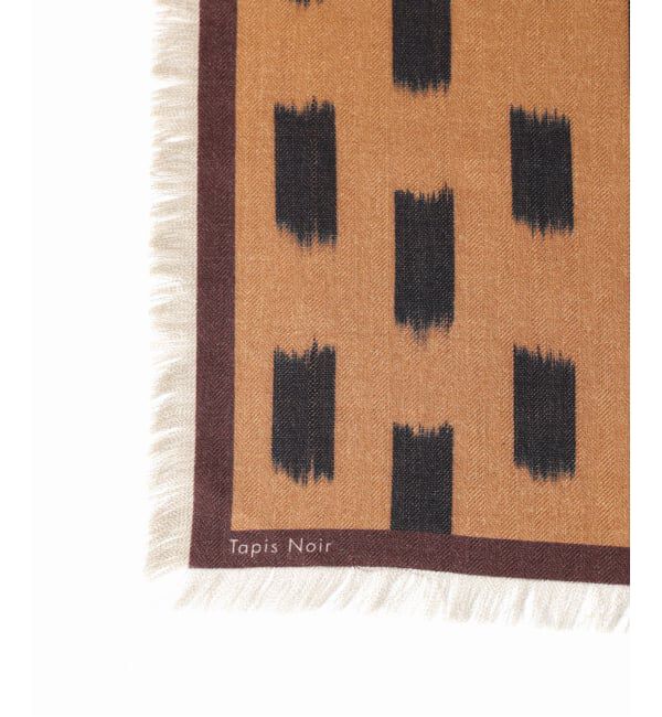 VERMEIL par iena「《予約》Tapis Noir タピス ノワール Wool Small Gwen スカーフ」|バンダナ・スカーフ|