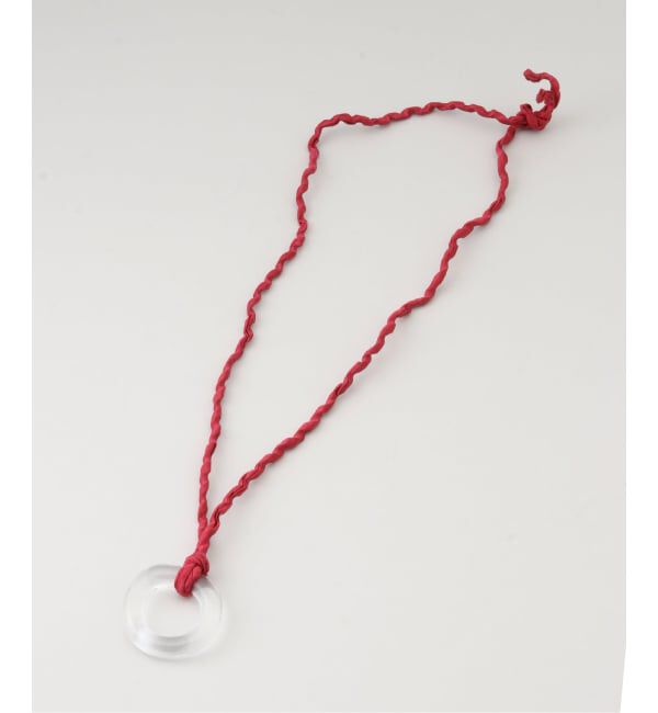 IENA「AZUR/アズール Twisted Satin Silk Glass Necklace S ネックレス」|ネックレス|