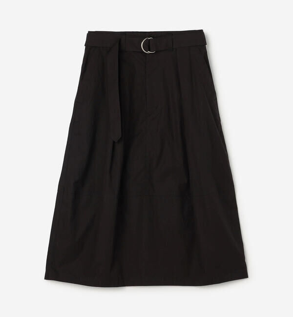  「HAVERSACK | コットンシルク コクーンスカート WOMEN」|スカート|BLACK