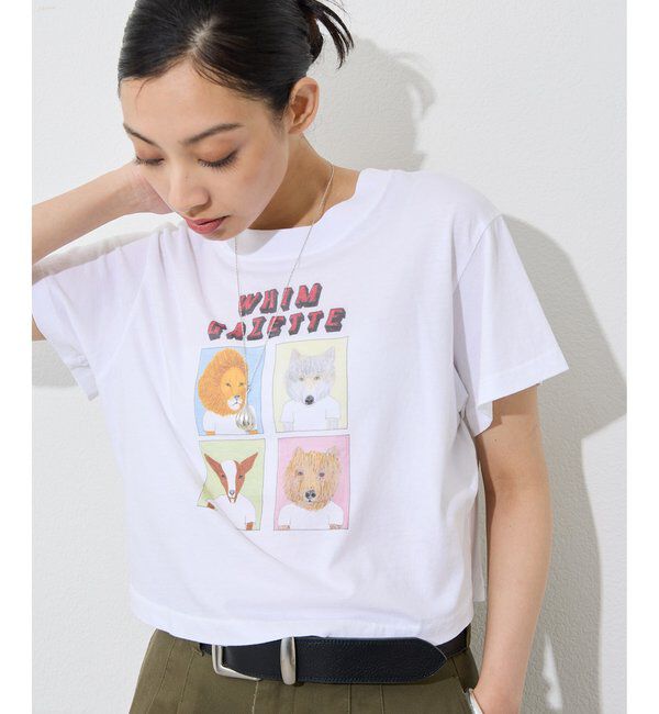  「【UNFORTUNATE PORTRAIT】別注WHIM CROP TEE」|Tシャツ・カットソー|ホワイト