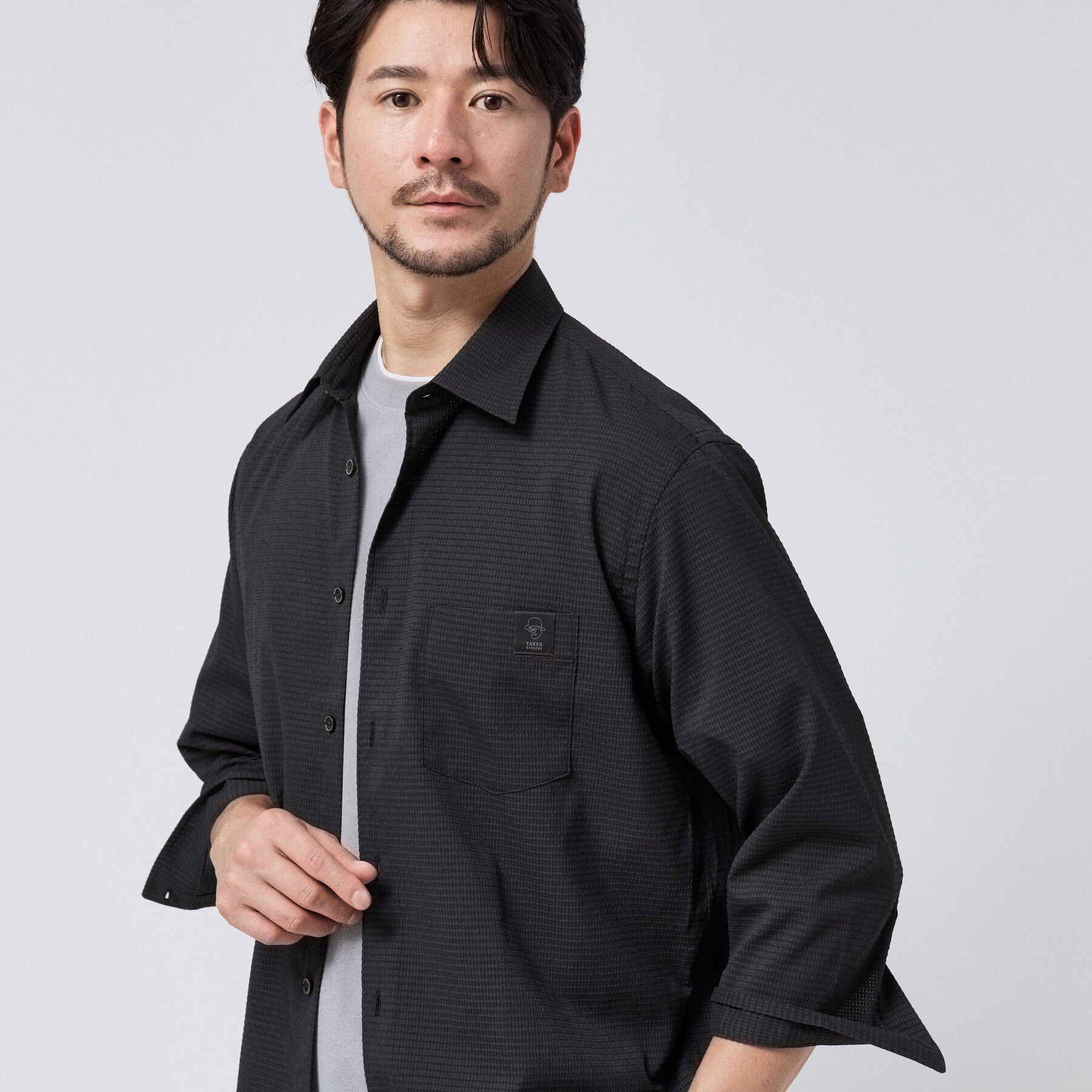 TAKEO KIKUCHI「JFP DotAir（R）サッカー7分袖シャツ」|シャツ・ブラウス|