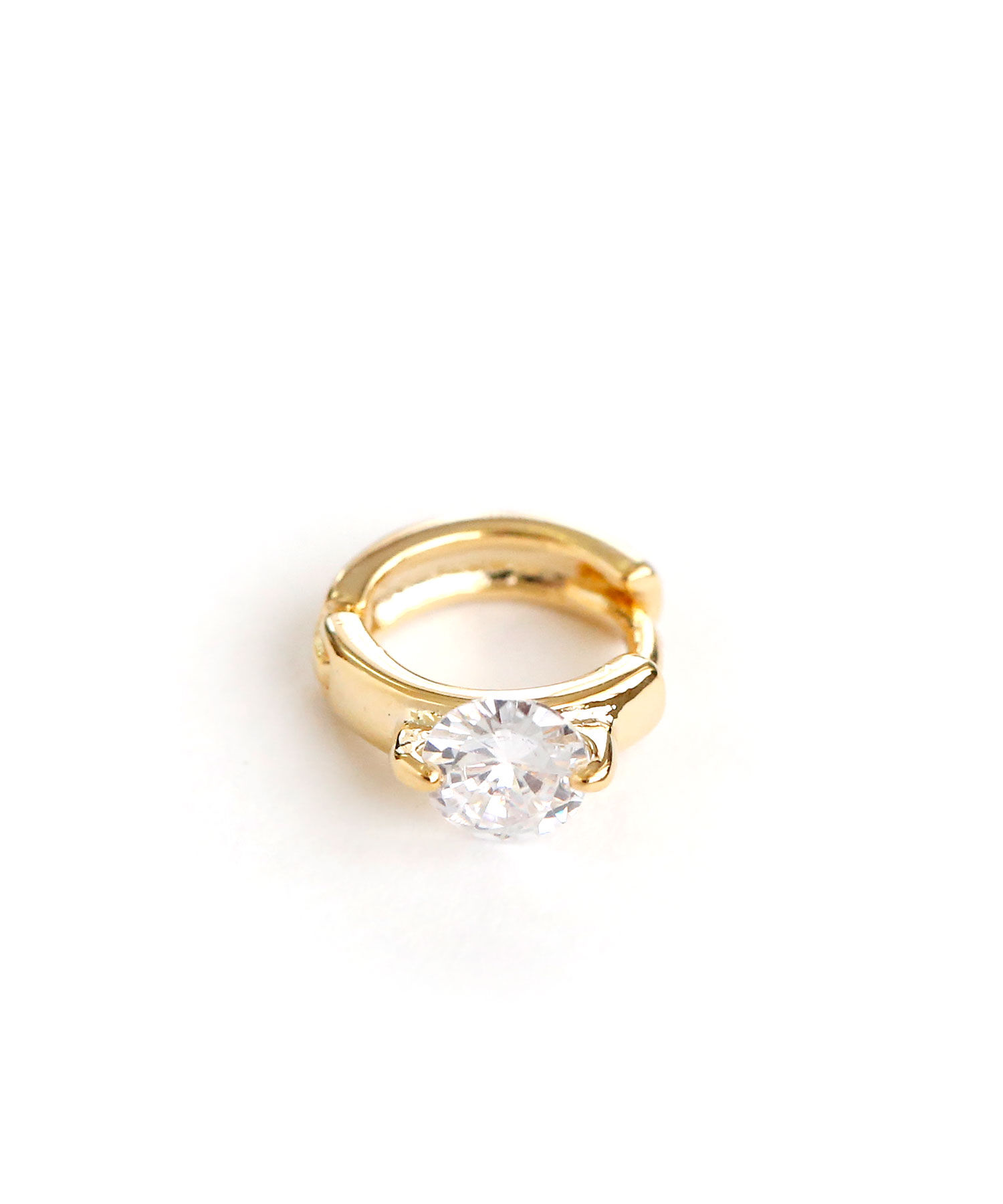 colleca la「1粒ストーンのワンタッチミニフープピアス」|ピアス|