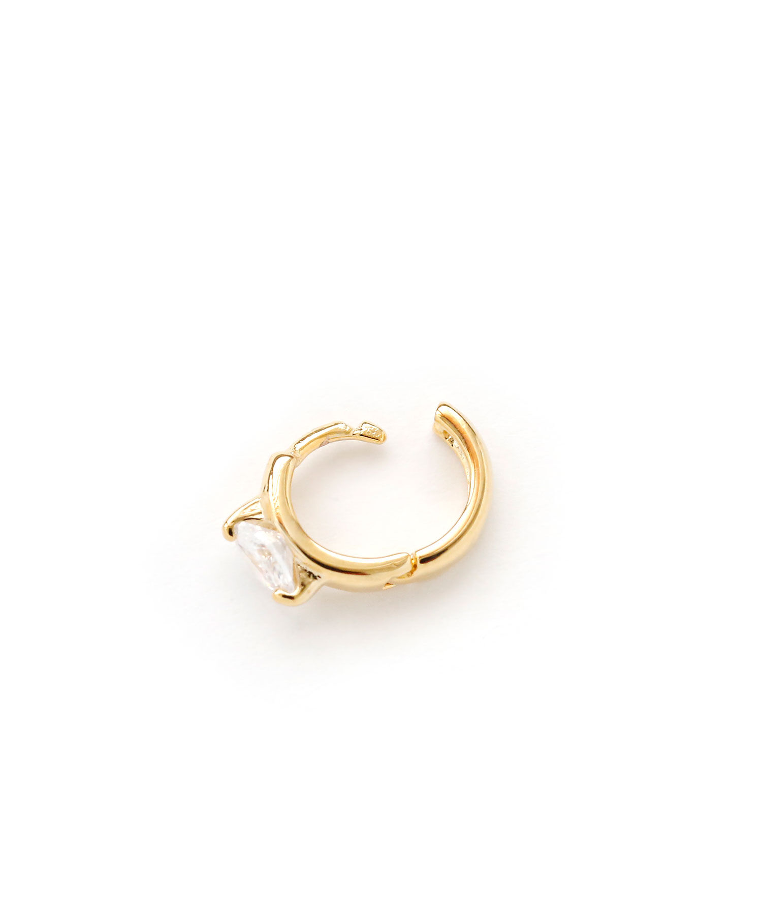 colleca la「1粒ストーンのワンタッチミニフープピアス」|ピアス|