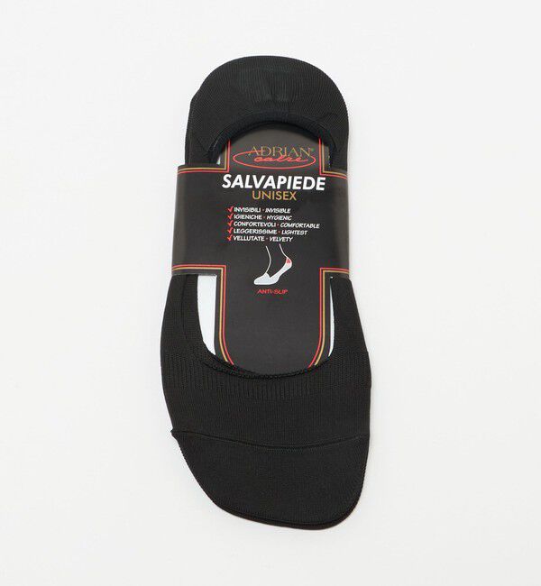 UNITED ARROWS「＜ADRIAN＞FOOTCOVER 2pcs f/シューズイン ソックス」|ソックス|BLACK