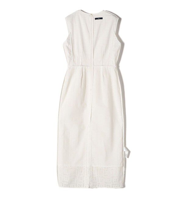 SHIPS for women「〈手洗い可能〉Broche スクエア レース Iライン ワンピース」|ワンピース|