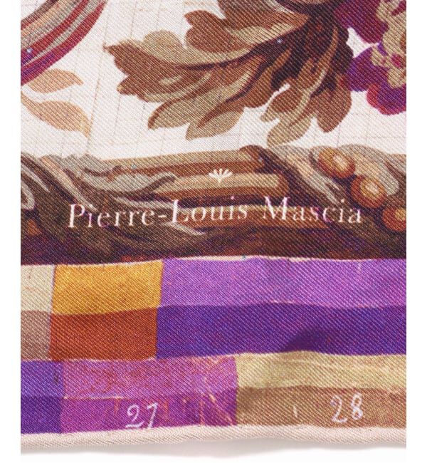 VERMEIL par iena「PIERRE LOUIS MASCIA ピエール ルイマーシャ Scarf 65x120cm 517548/101」|バンダナ・スカーフ|