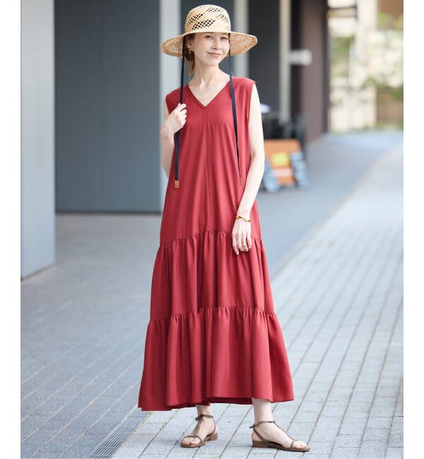 SLOBE IENA「《WEB限定》ティアードワンピース」|ワンピース|
