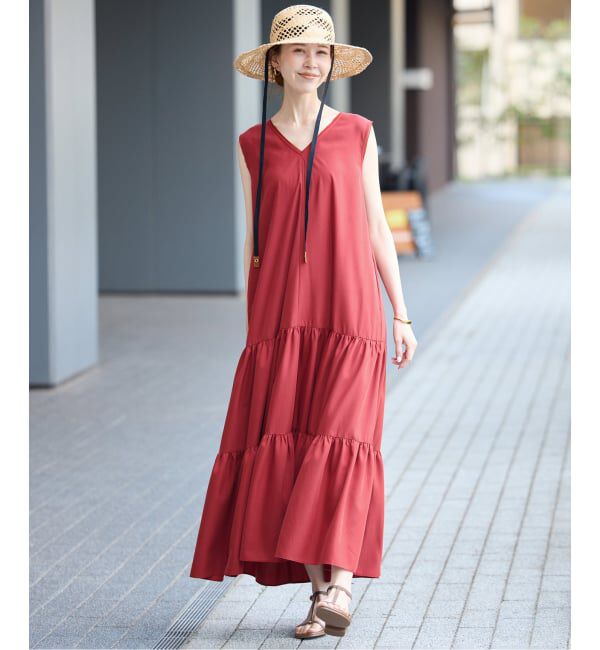 SLOBE IENA「《WEB限定》ティアードワンピース」|ワンピース|