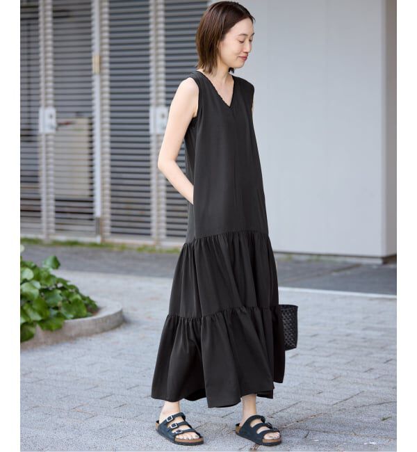SLOBE IENA「《WEB限定》ティアードワンピース」|ワンピース|