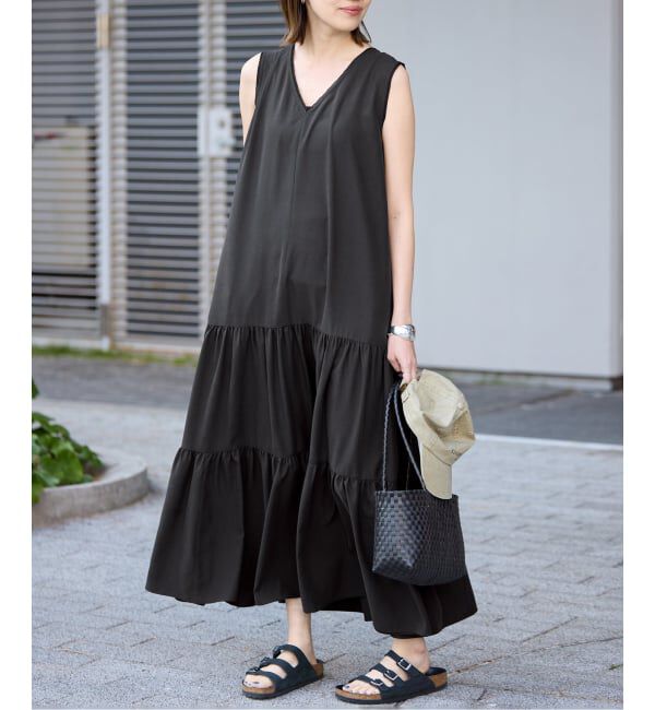 SLOBE IENA「《WEB限定》ティアードワンピース」|ワンピース|