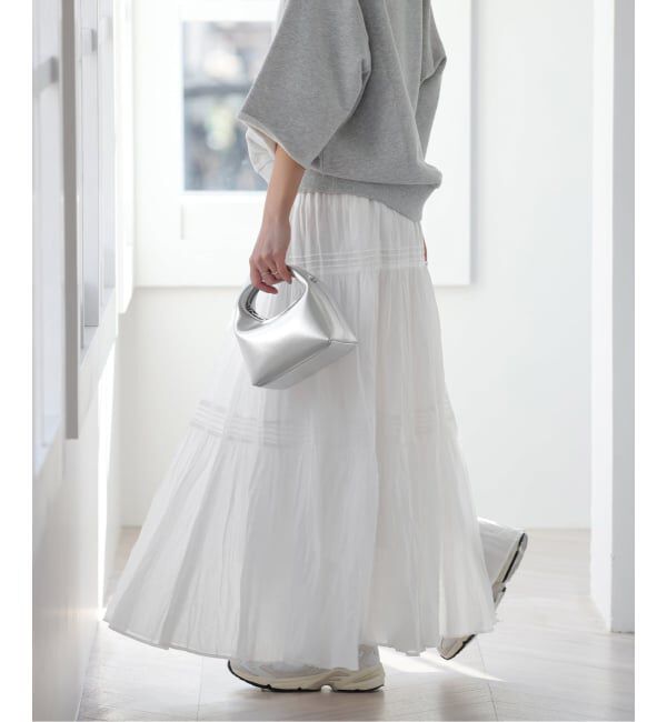 JOURNAL STANDARD relume「《WEB限定追加予約3》コットンボイルクリンクルティアードスカート」|スカート|