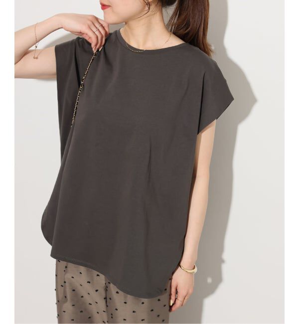 JOURNAL STANDARD relume「《追加2》オーガニックコットン汗染み防止タックプルオーバー」|Tシャツ・カットソー|ブラック A