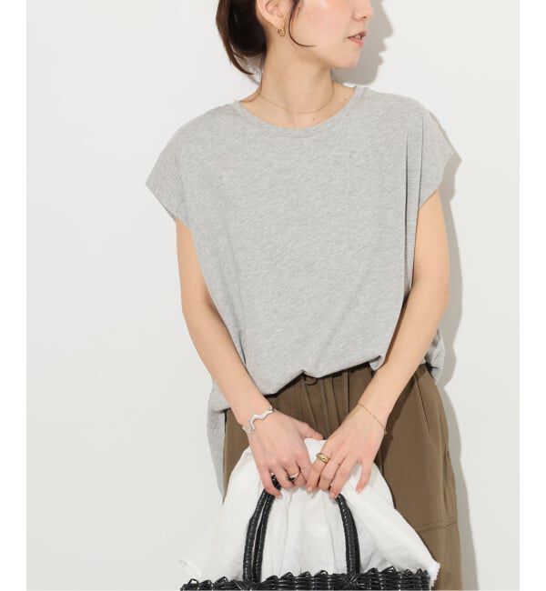 JOURNAL STANDARD relume「《追加2》オーガニックコットン汗染み防止タックプルオーバー」|Tシャツ・カットソー|グレーB