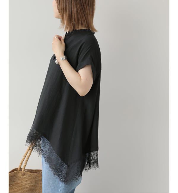 JOURNAL STANDARD relume「《WEB限定》バンドカラーレース付きブラウス」|シャツ・ブラウス|