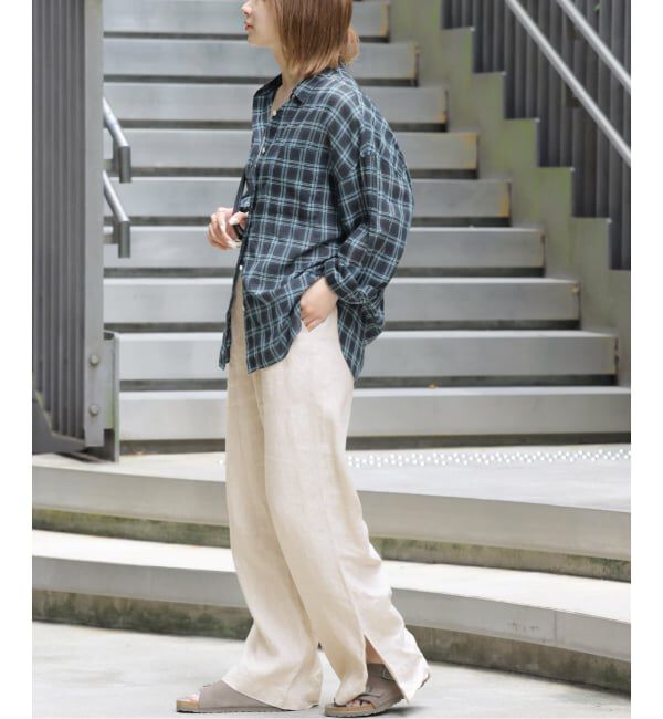 JOURNAL STANDARD relume「《追加8》麻スリットイージーパンツ」|その他|
