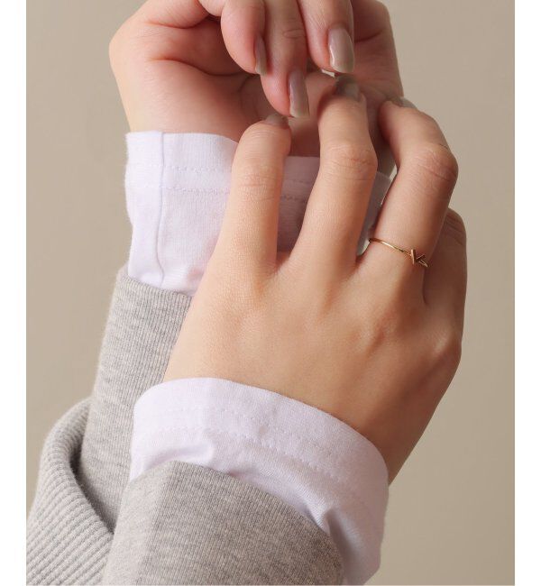 Lilas by Spick&Span「《WEB限定》Vラインリング K10」|リング|