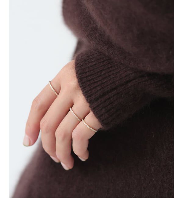 Lilas by Spick&Span「フルエタニティーダイヤピンキーリング K10」|リング|