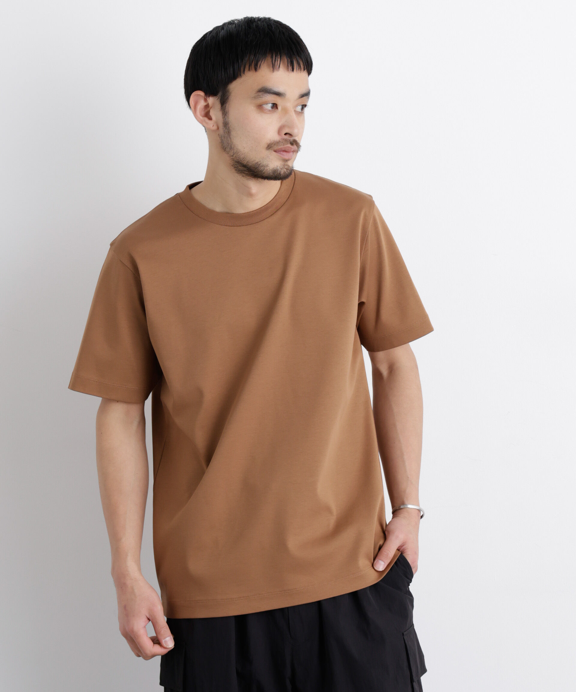NANO universe「アンチスメル クルーネックTシャツ 半袖」|Tシャツ・カットソー|