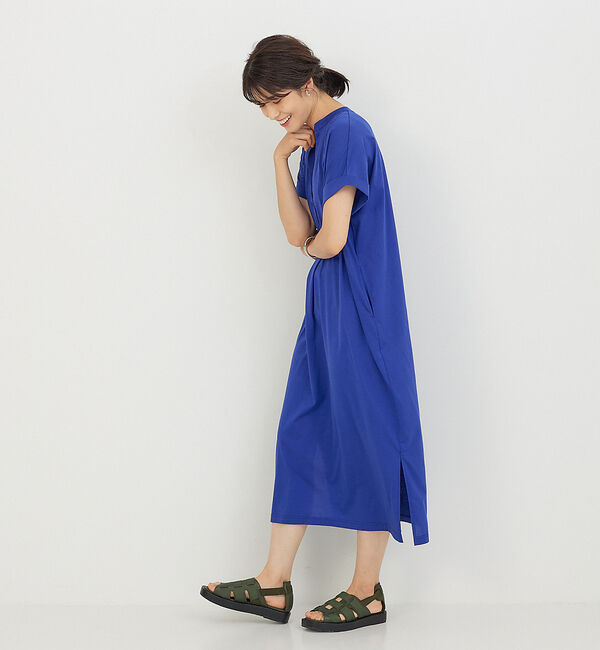 abahouse mavie「【大人のいちまんワンピ】シルケット天竺スキッパーワンピース」|ワンピース|