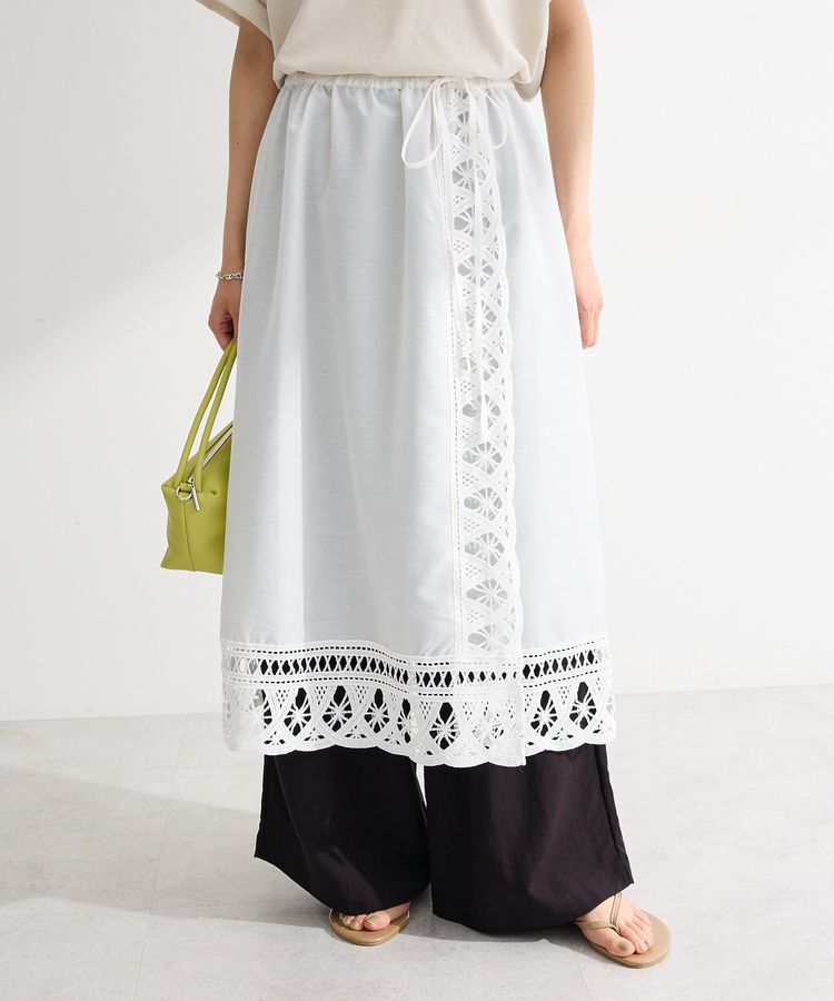 Green Parks「2wayレースキャミワンピース」|ワンピース|Off White