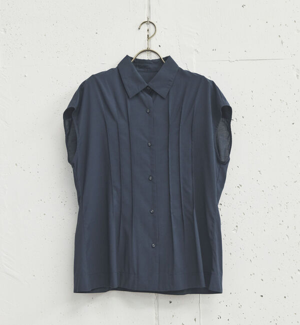 Doux archives「ピンタックフレンチブラウス」|シャツ・ブラウス|NAVY