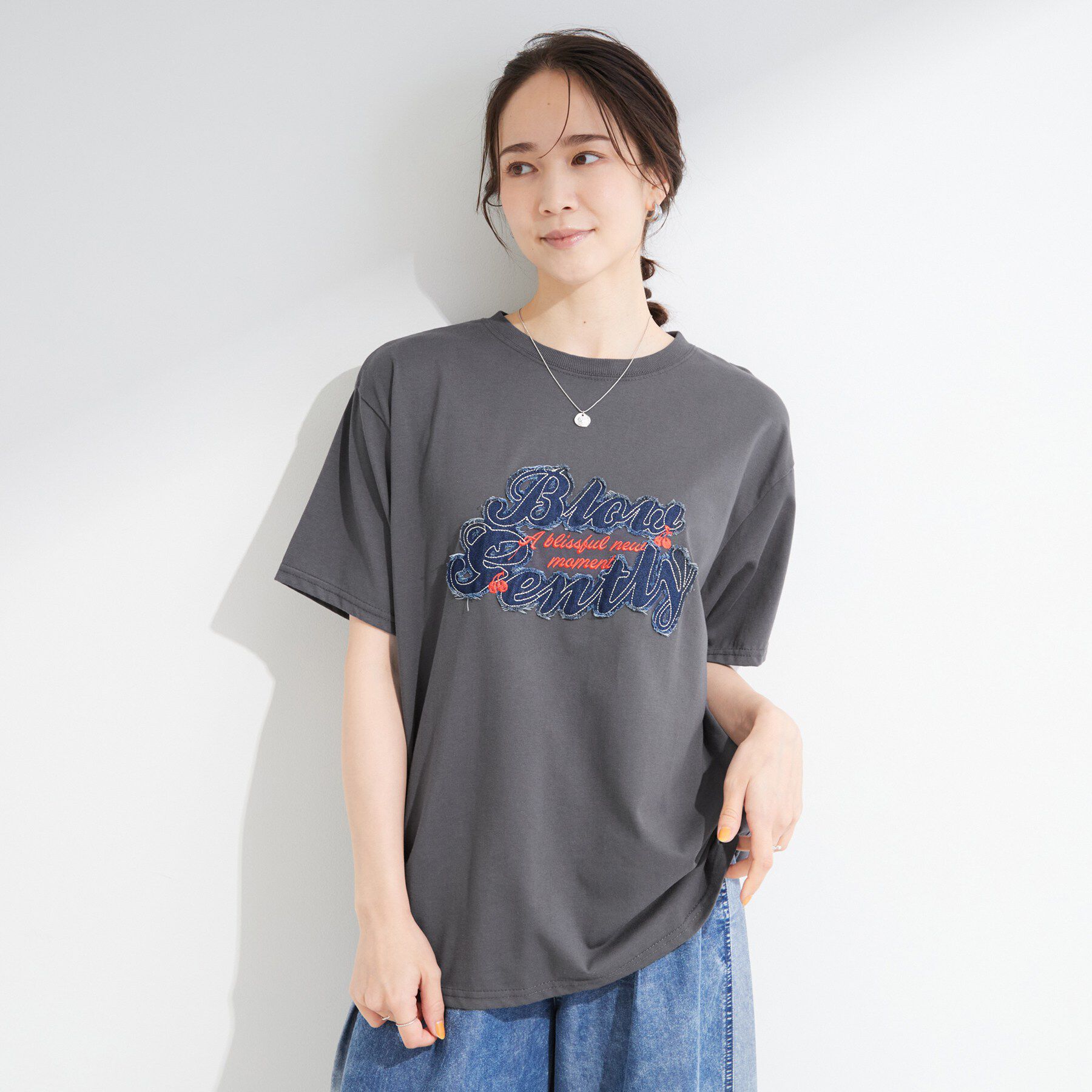 SHOO･LA･RUE「【ひんやり/S-LL】選べる4柄　デイリー使いにぴったりなアソートTシャツ」|Tシャツ・カットソー|