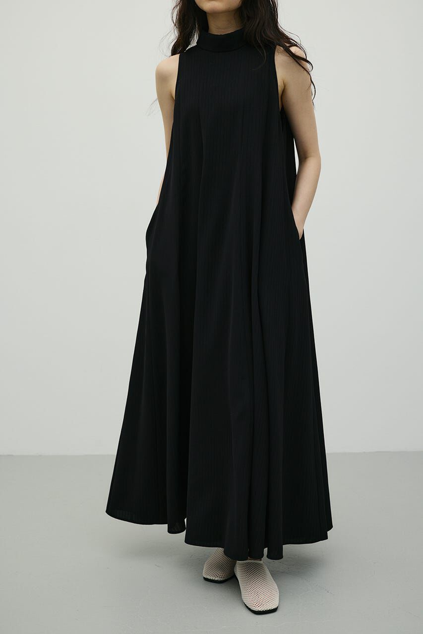 STYLEMIXER「ロールネックアメスリフレアワンピース」|ワンピース|BLK