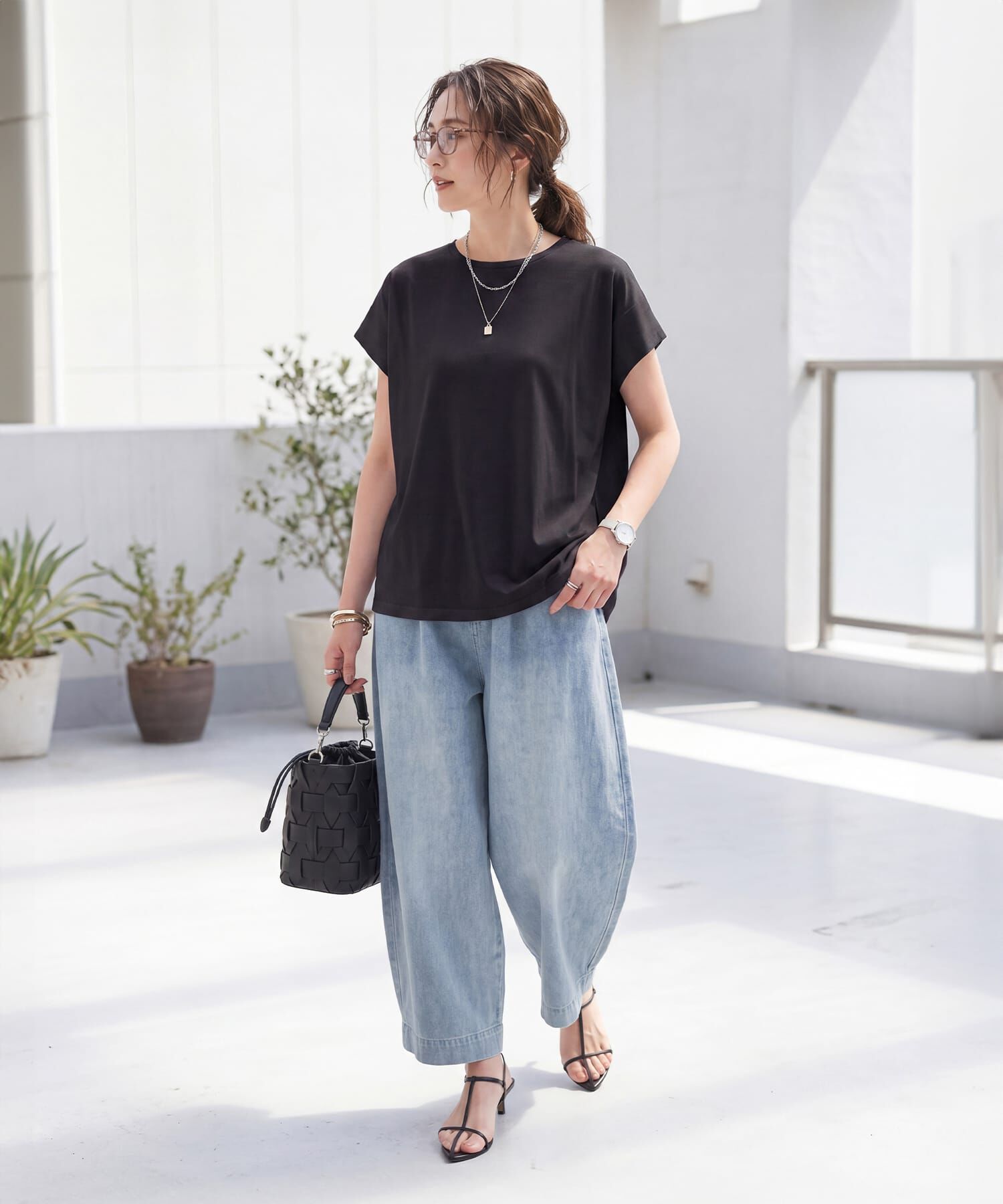 STYLE DELI「【ものづくりJAPAN】ディオラマ背面裾タックドルマンPO」|Tシャツ・カットソー|