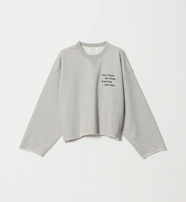 UNITED ARROWS「＜SACRA＞エンブロイダリー スウェット」|スウェット・ジャージ|MD.GRAY