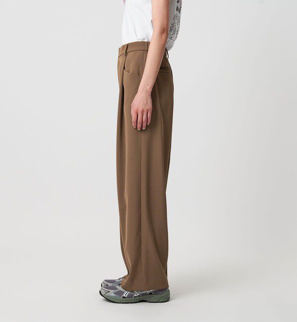 BEAUTY&YOUTH UNITED ARROWS「ポリエステルブレンド ツイルバックゴムパンツ」|スラックス|