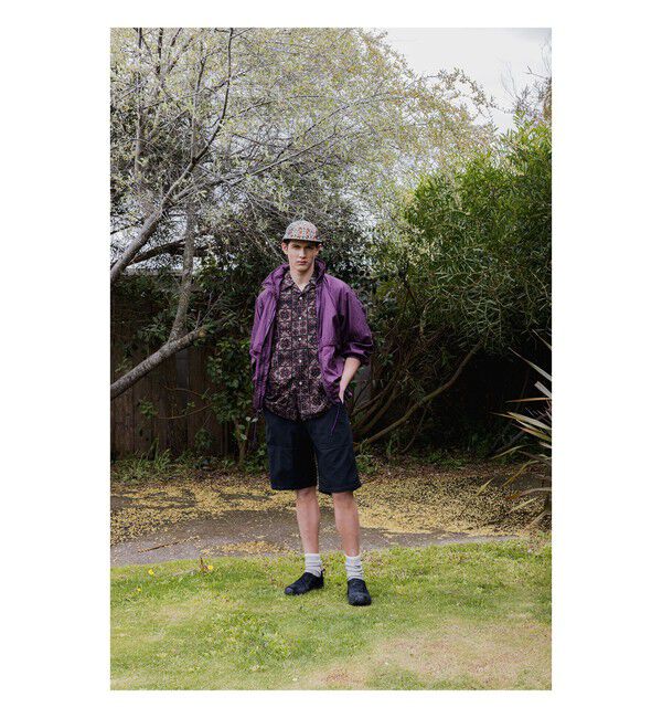 BEAMS PLUS「Open Collar Block Print ④」|シャツ・ブラウス|