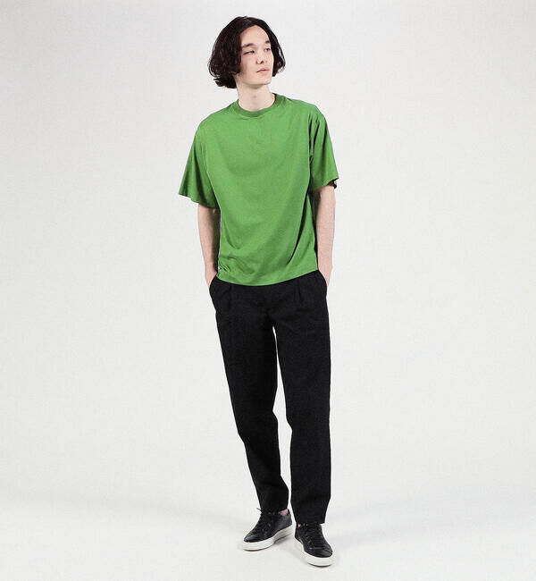 CABaN「CABaN コットン ドロップショルダークルーネックプルオーバー」|Tシャツ・カットソー|