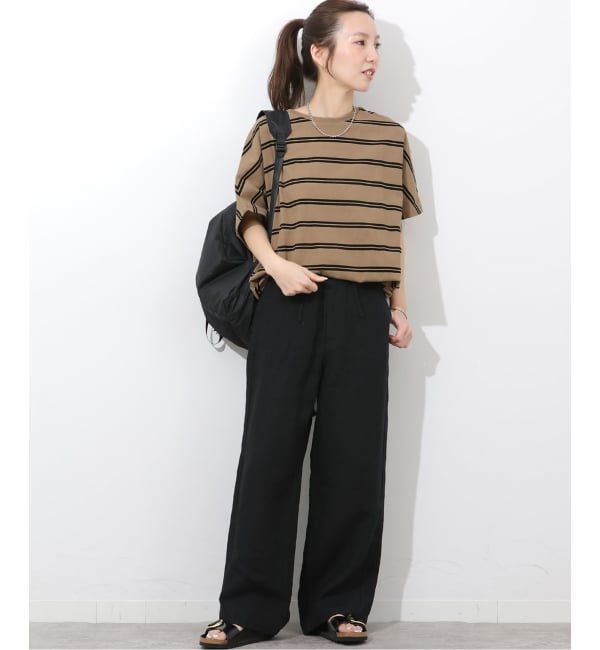 JOURNAL STANDARD relume「《追加3》フレンチスリーブボーダーTシャツ」|Tシャツ・カットソー|